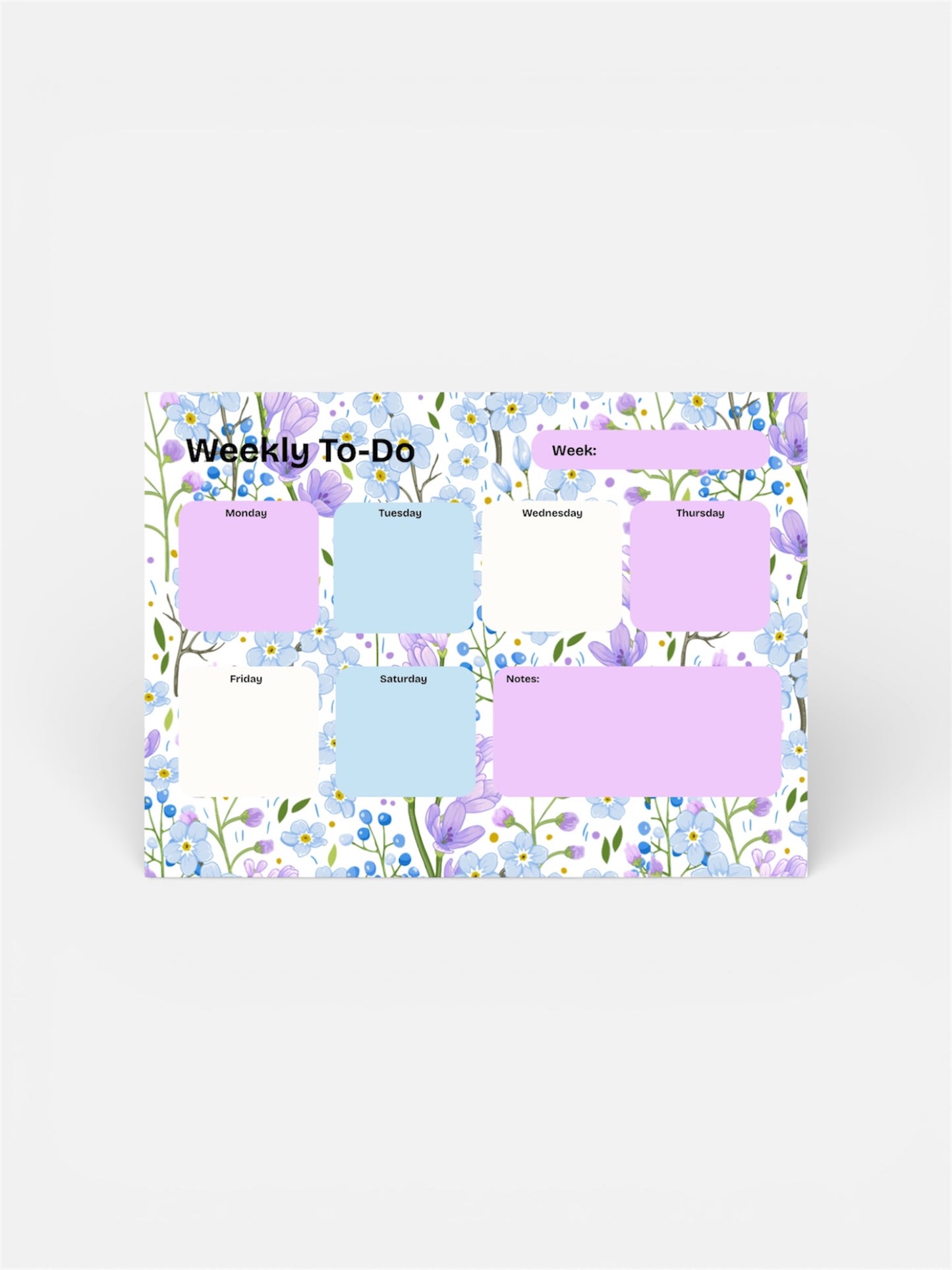 Weekly Notepad - For the love of flowers