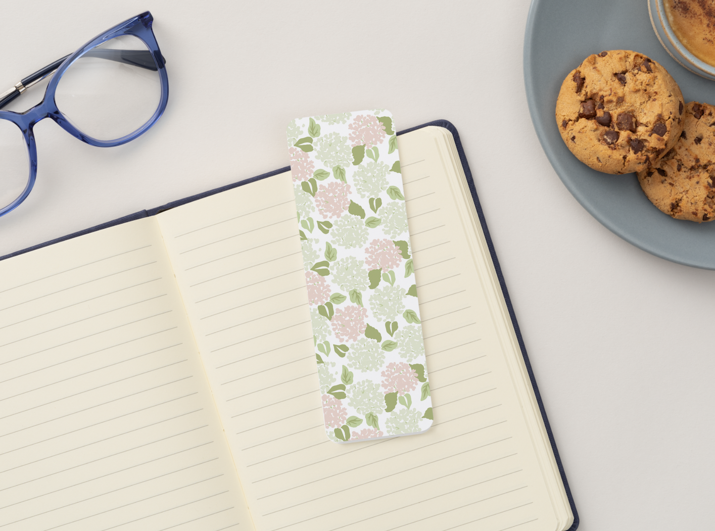For the Love of Flowers Bookmark (Pink & Green)