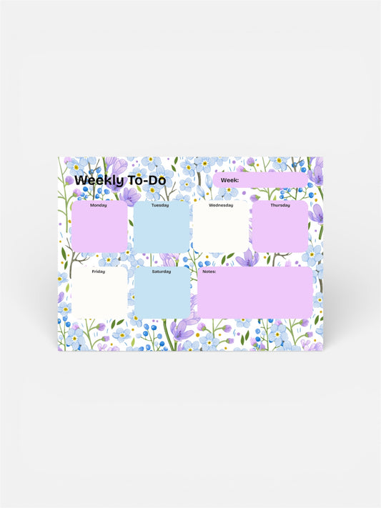 Weekly Notepad - For the love of flowers