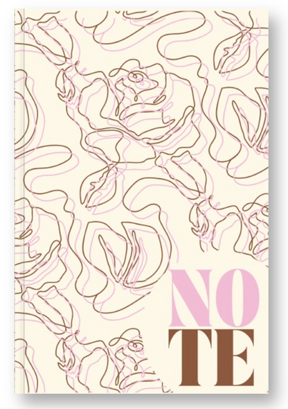 Floral Soft Notes - Hardcover Notebook