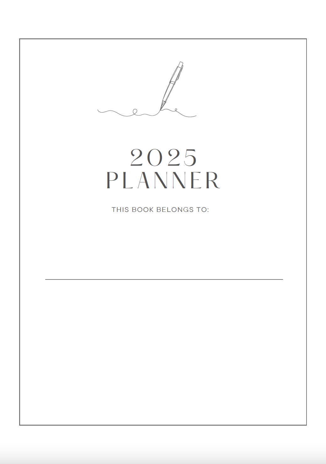2025 Organized Chaos Fillable Planner - Hardcover