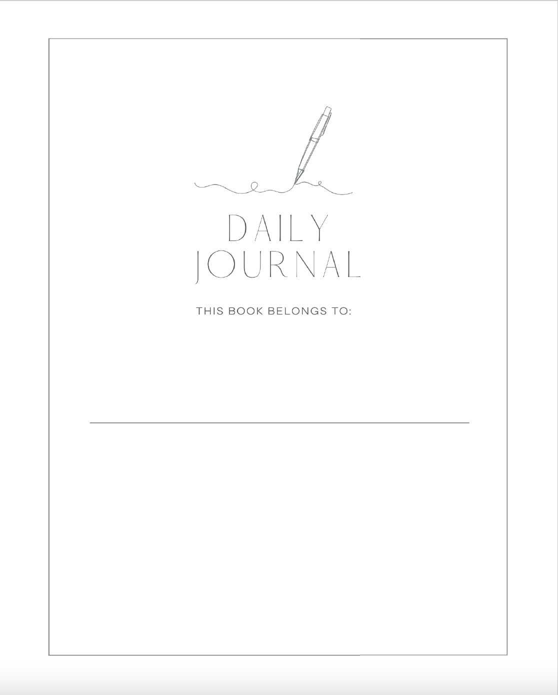 Grow in Silence - Hardcover Daily Journal in PINK