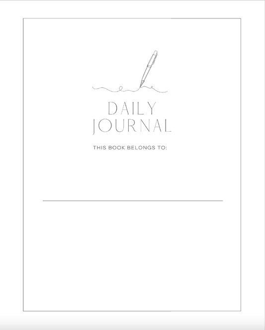 Grow in Silence - Hardcover Daily Journal in PINK