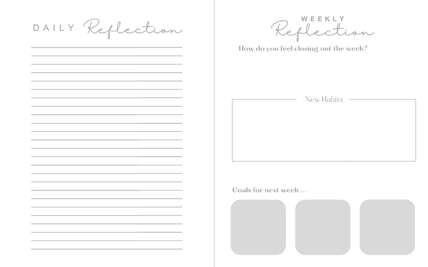 Grow in Silence - Hardcover Daily Journal in PINK