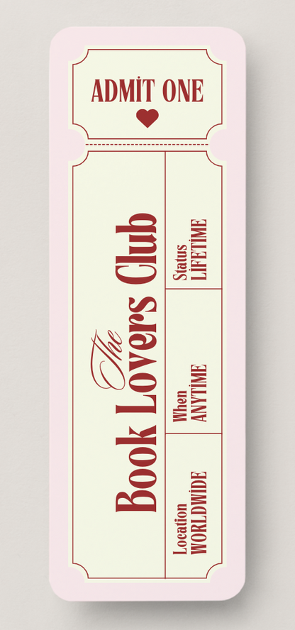 Book Lovers Club Bookmark